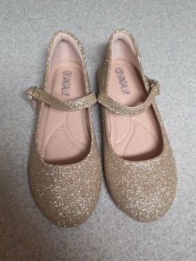 Glitter Mary Jane Dress Shoes for Girls - Gold